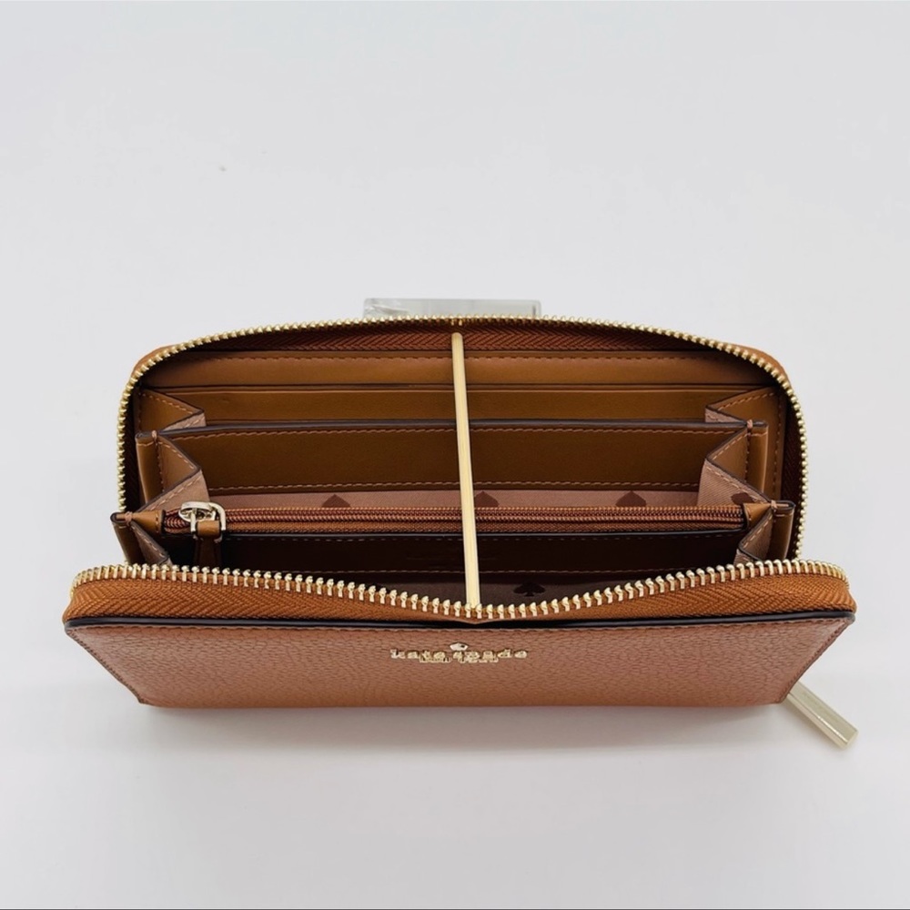 Kate Spade Leila Large Continental Wallet Leather Rich Brown - Picture 6 of 9